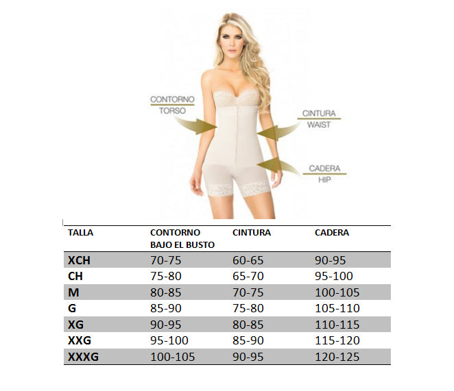 Ann Chery 4013 Sarah Fajas Colombianas Women Compression Girdle (Beige, XS)  : : Clothing, Shoes & Accessories